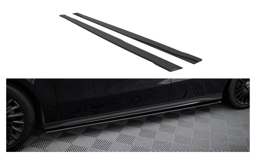 Dokładka Mercedes-Benz A W177 A35 Facelift Progi Street Pro Black