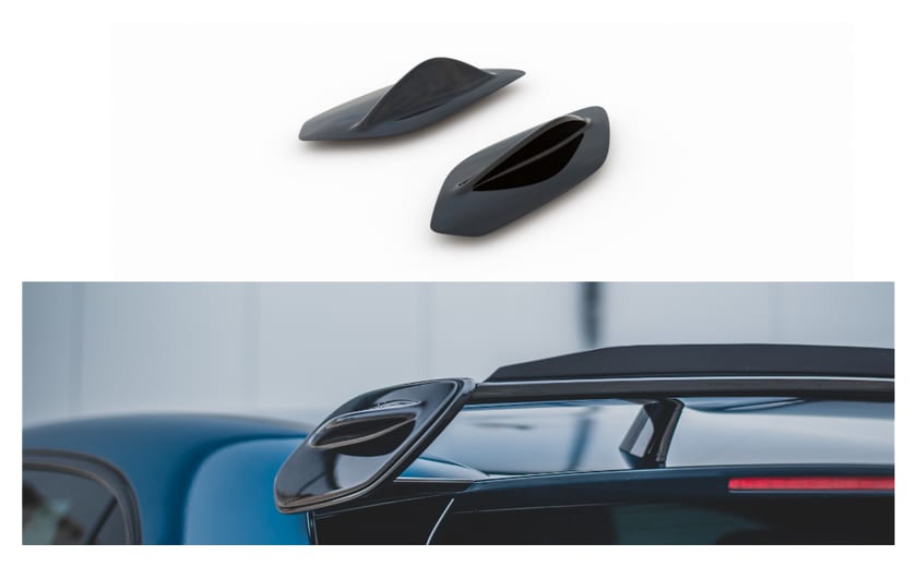 Dokładka Mercedes-Benz A35 AMG W177 Spoiler Bok Gloss Black