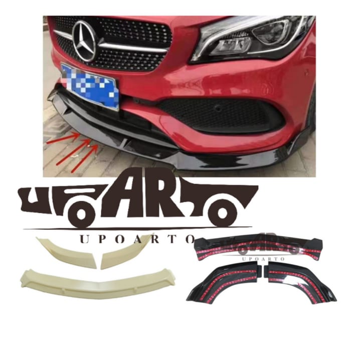 Dokładka Mercedes-Benz CLA C117, X117 Facelift Zderzak Przód Gloss Black