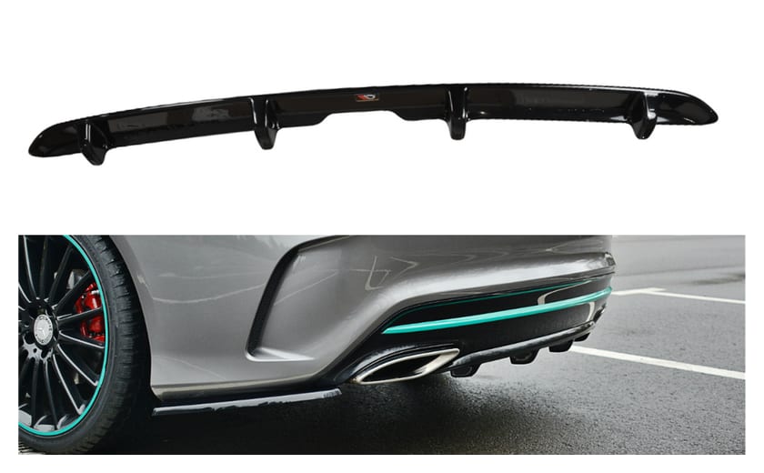 Dokładka Mercedes-Benz CLA C117 Zderzak Tył FACELIFT Gloss Black