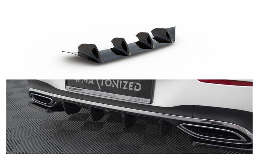 Dokładka Mercedes-Benz CLA Shooting Brake X118 Zderzak Tył AMG-Line Gloss Black