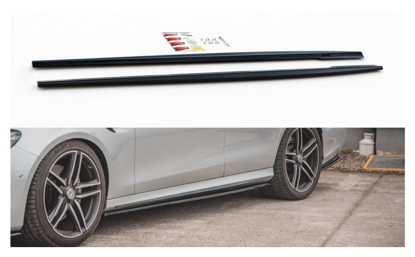 Dokładka Mercedes-Benz E63 AMG S213 W213 Progi Gloss Black