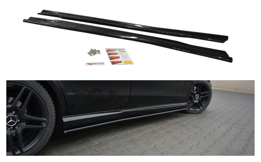 Dokładka Mercedes-Benz E63 AMG W212 Progi Gloss Black