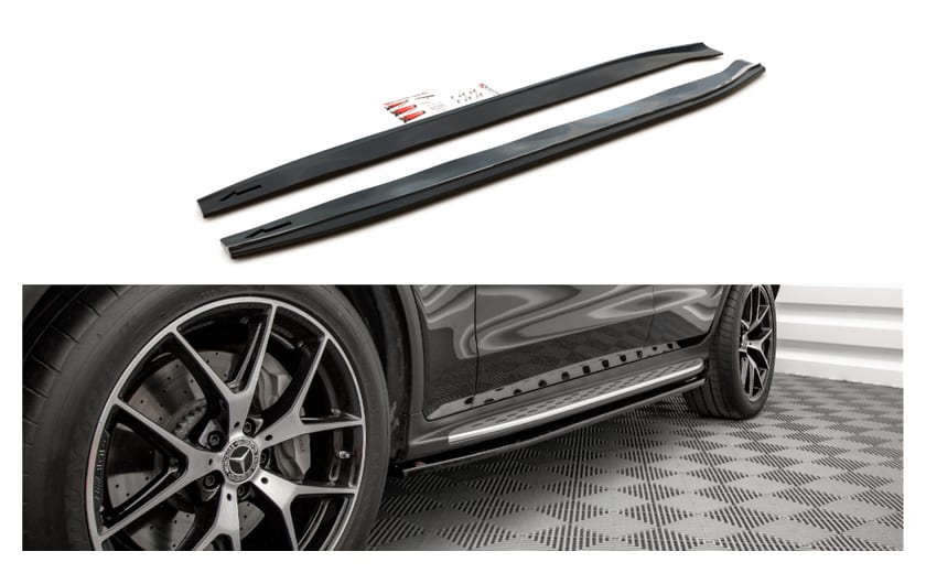 Dokładka Mercedes-Benz GLC C253 Progi v.1 Gloss Black