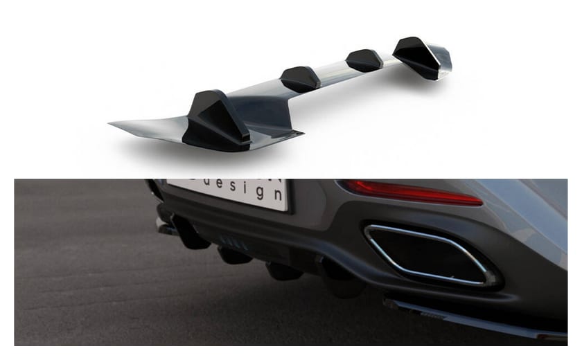 Dokładka Mercedes-Benz GT GT S C190 Zderzak Tył Gloss Black