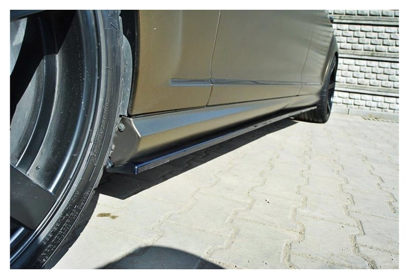 Dokładka Mercedes-Benz S W221 AMG LWB Progi Gloss Black