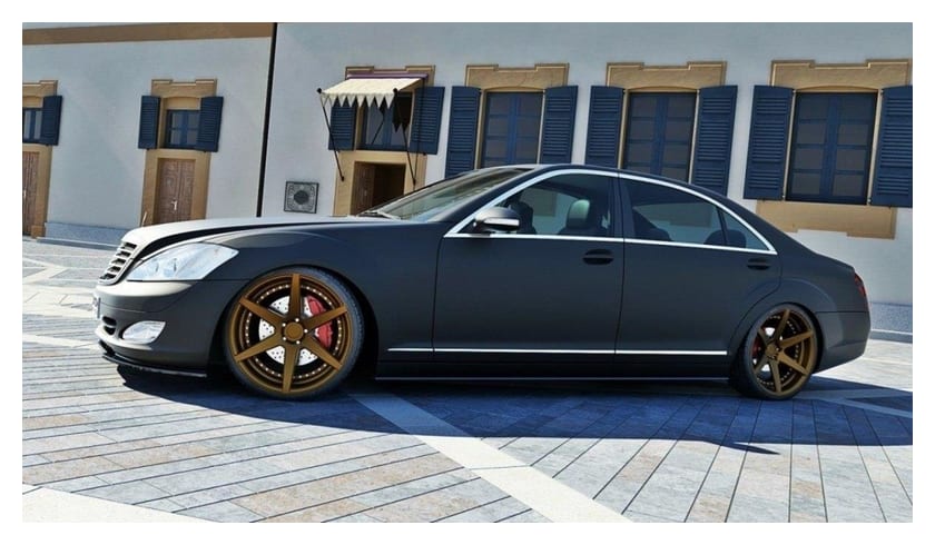 Dokładka Mercedes-Benz S W221 Long Progi Gloss Black