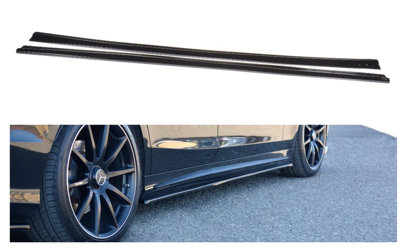Dokładka Mercedes-Benz S W222 Progi Gloss Black
