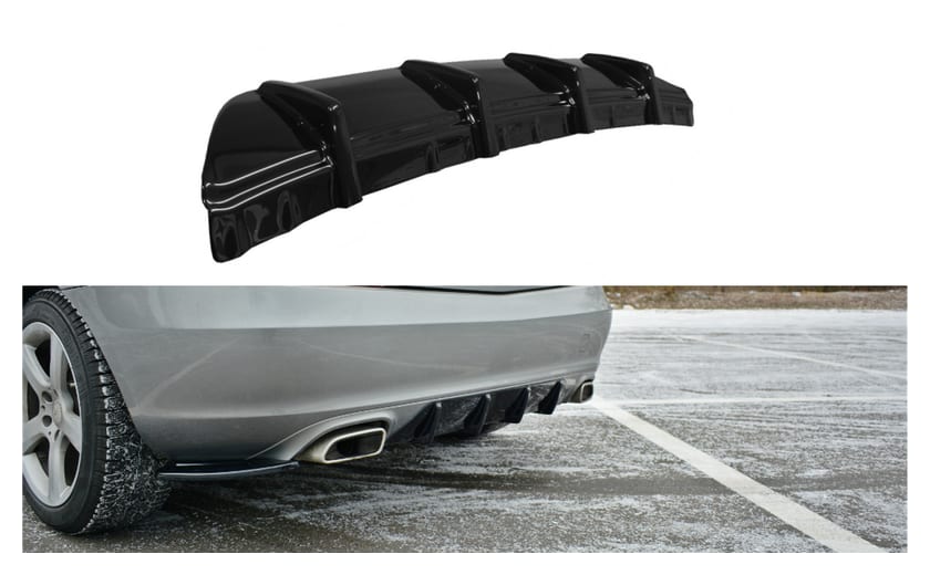 Dokładka Mercedes-Benz SLK R172 Zderzak Tył Gloss Black