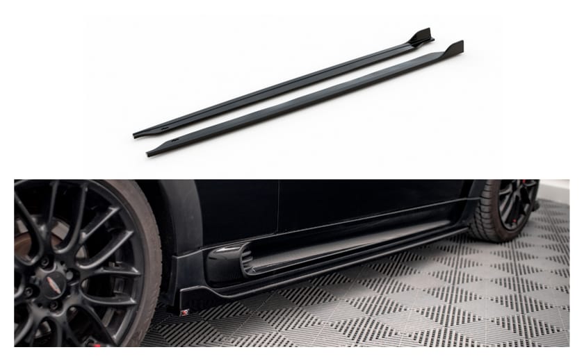 Dokładka Mini Cooper John Cooper Works R56 Progi v.2 Gloss Black