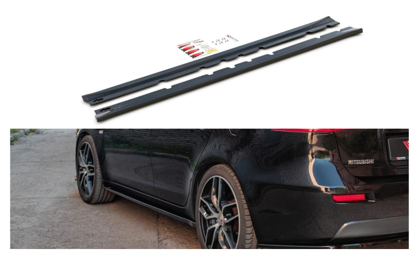 Dokładka Mitsubishi Lancer VIII Progi Gloss Black
