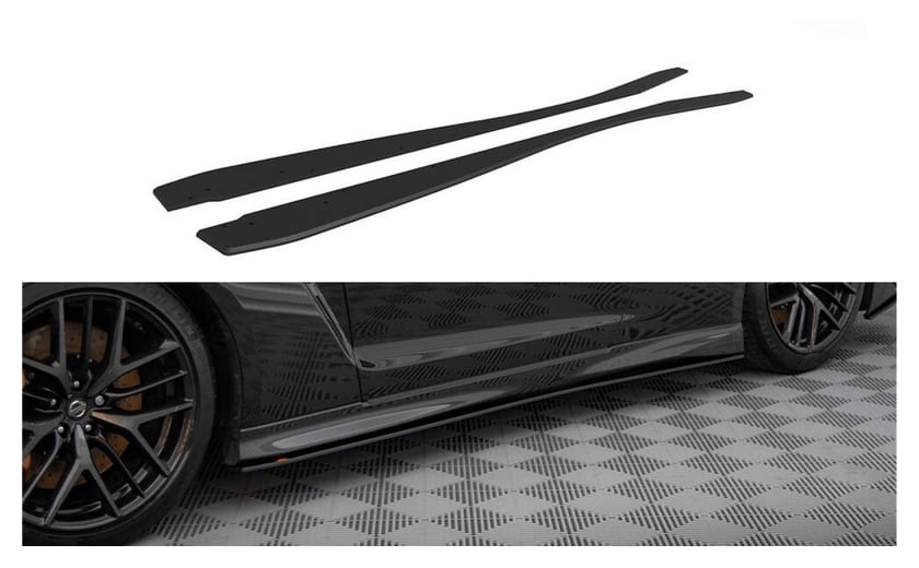 Dokładka Nissan GTR R35 Facelift Progi Street Pro Black-Red