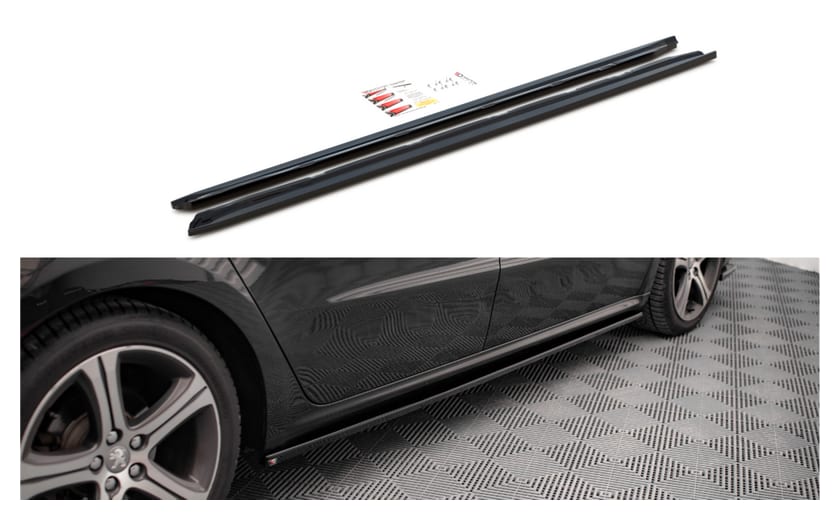 Dokładka Peugeot 508 GT I Facelift Progi Gloss Black