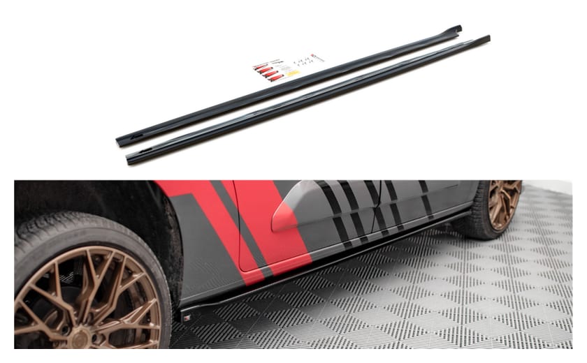 Dokładka Peugeot Partner Maxi III Progi Gloss Black