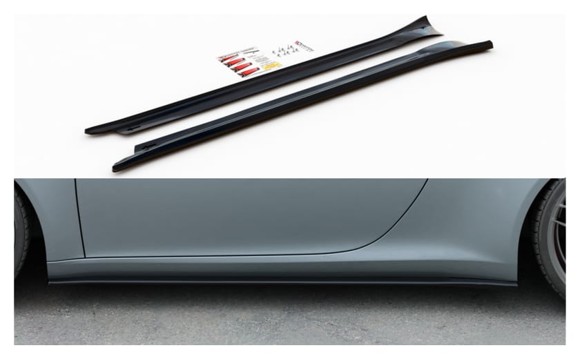 Dokładka Porsche 911 Carrera 991 Progi Gloss Black