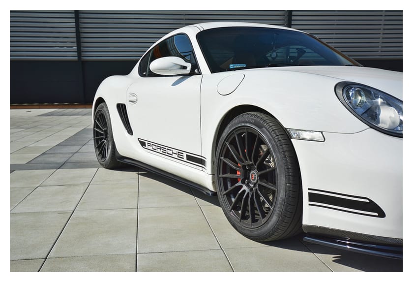 Dokładka Porsche Cayman S 987C Progi Gloss Black