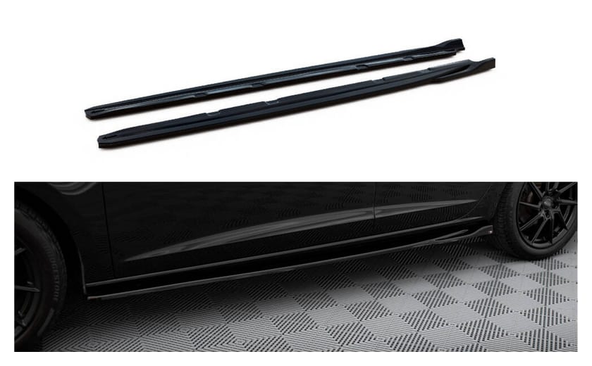 Dokładka Seat Leon Cupra FR III Facelift Progi v.4 Gloss Black