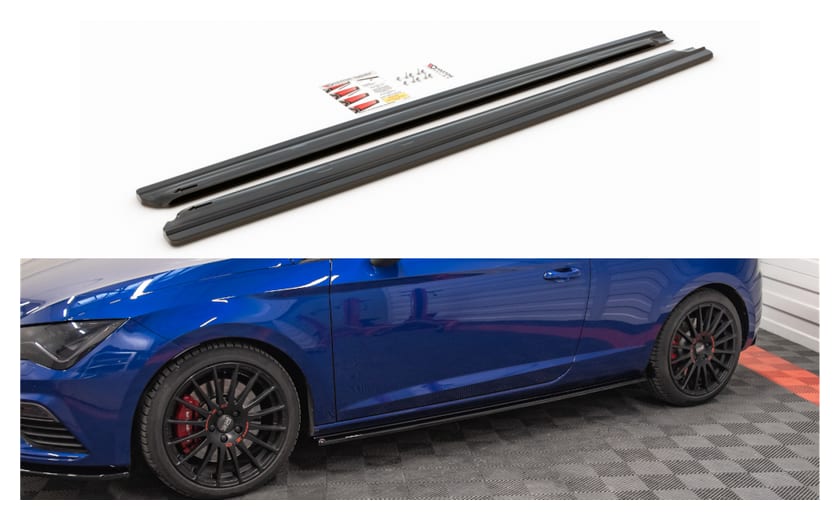 Dokładka Seat Leon Cupra FR SC III III Facelift Progi Gloss Black