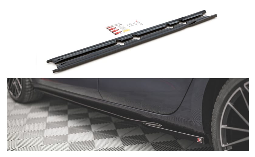 Dokładka Seat Leon FR IV Cupra Leon Progi v.1 Gloss Black