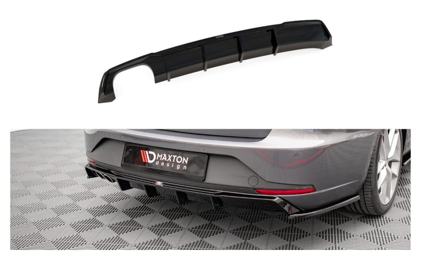 Dokładka Seat Leon FR Sportstourer III Zderzak Tył Gloss Black