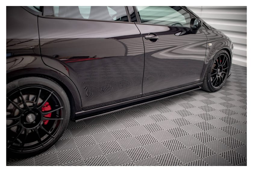 Dokładka Seat Leon II Cupra FR Progi Gloss Black
