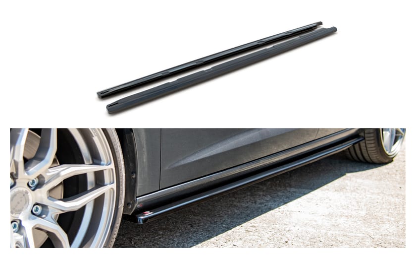 Dokładka Seat Leon III Cupra FR Facelift Progi v.2 Gloss Black