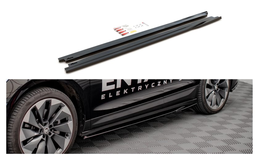 Dokładka Skoda Enyaq iV Progi Gloss Black
