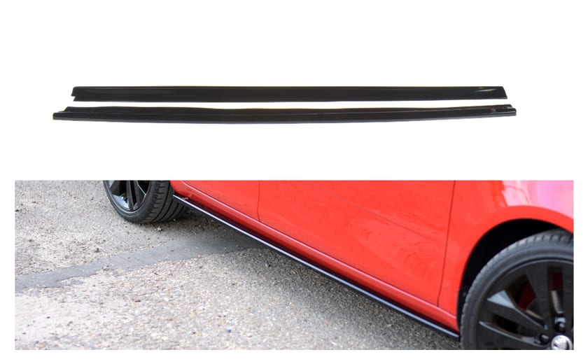 Dokładka Skoda Fabia II RS Progi Gloss Black