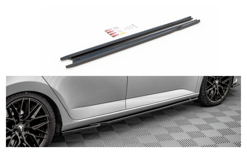 Dokładka Skoda Fabia III Progi Gloss Black