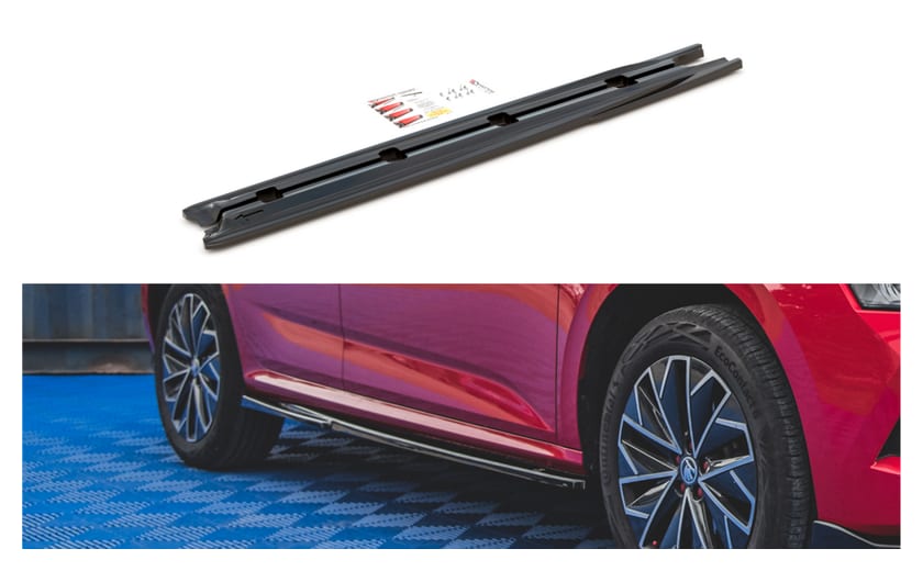 Dokładka Skoda Kamiq Progi Gloss Black