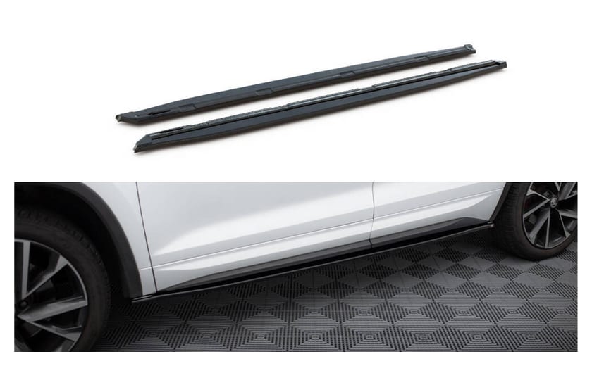 Dokładka Skoda Kodiaq I Sportline RS Progi Gloss Black