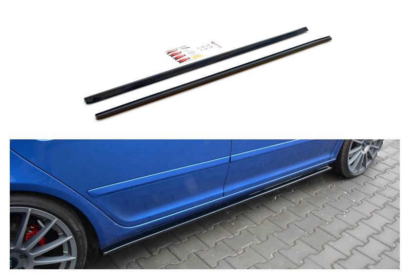 Dokładka Skoda Octavia II RS Progi Gloss Black