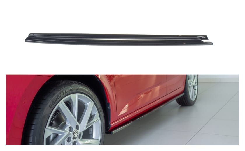 Dokładka Skoda Scala Progi Gloss Black