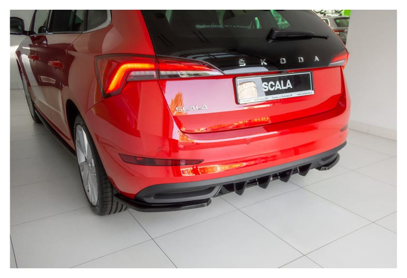 Dokładka Skoda Scala Zderzak Tył Gloss Black