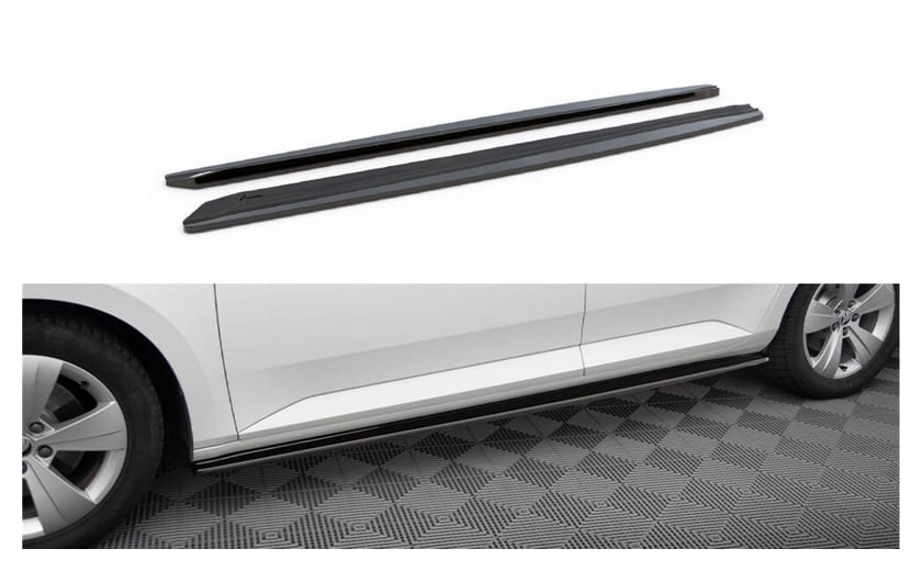 Dokładka Skoda Superb III Progi Gloss Black