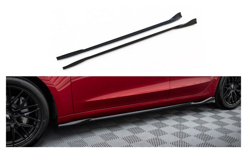 Dokładka Tesla Model 3 Mk1 Progi v.1