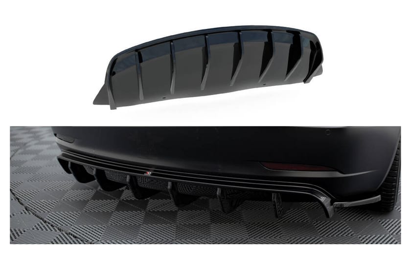 Dokładka Tesla Model 3 Zderzak Tył v.2 Gloss Black