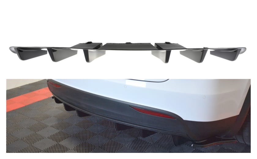 Dokładka Tesla Model X Zderzak Tył Gloss Black