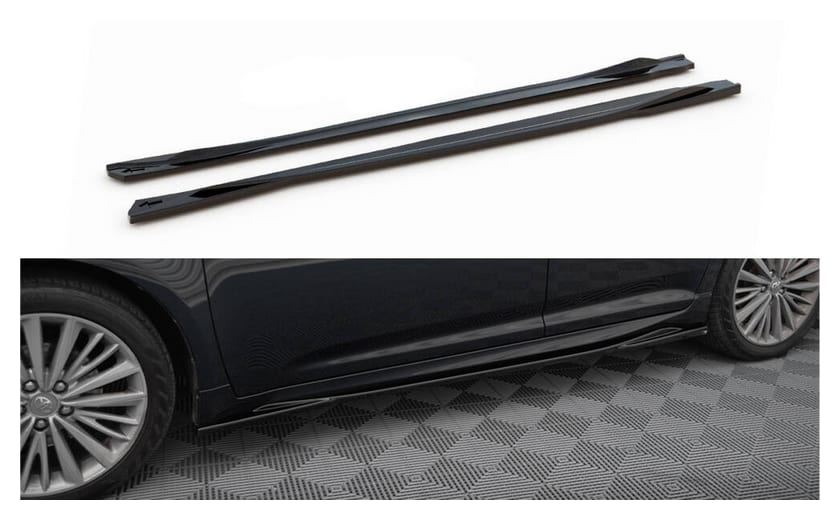 Dokładka Toyota Avensis III Facelift Progi Gloss Black