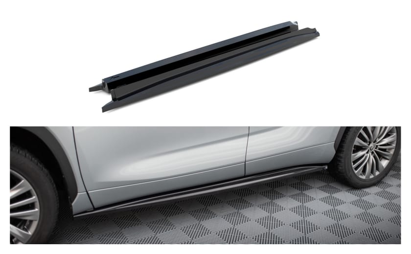 Dokładka Toyota Highlander IV Progi Gloss Black