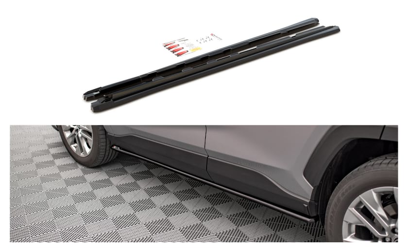 Dokładka Toyota RAV4 V Progi Gloss Black