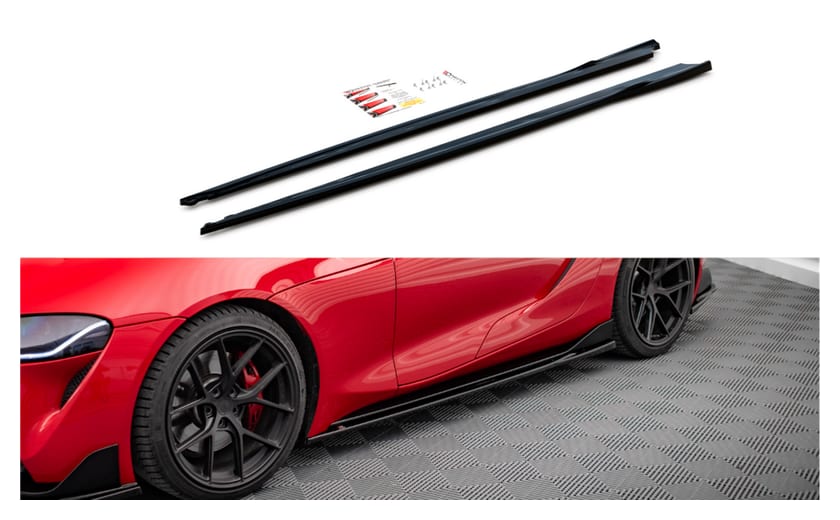 Dokładka Toyota Supra V Progi v.3 Gloss Black