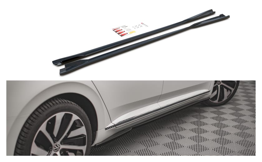Dokładka Volkswagen Arteon Facelift R R-Line Progi Gloss Black