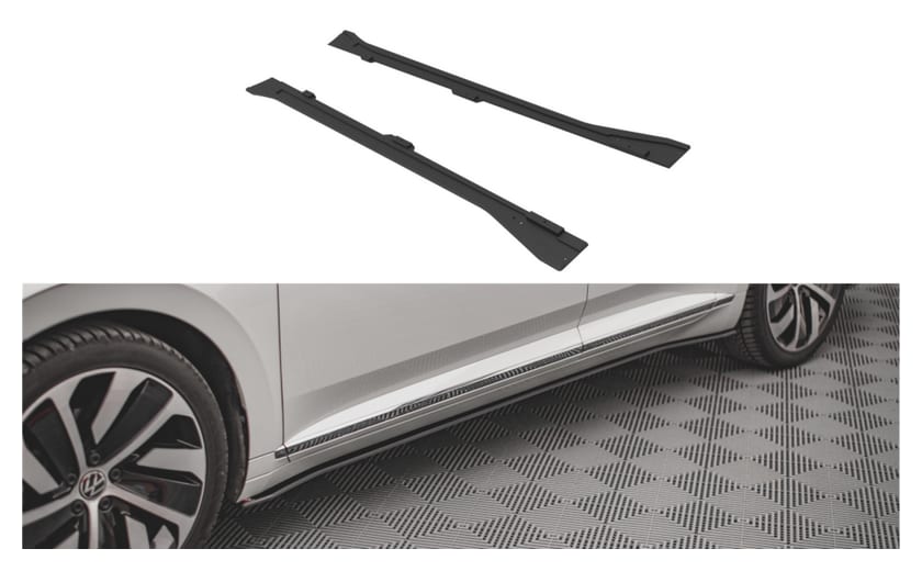 Dokładka Volkswagen Arteon Facelift R R-Line Progi Street Pro v.1 Black