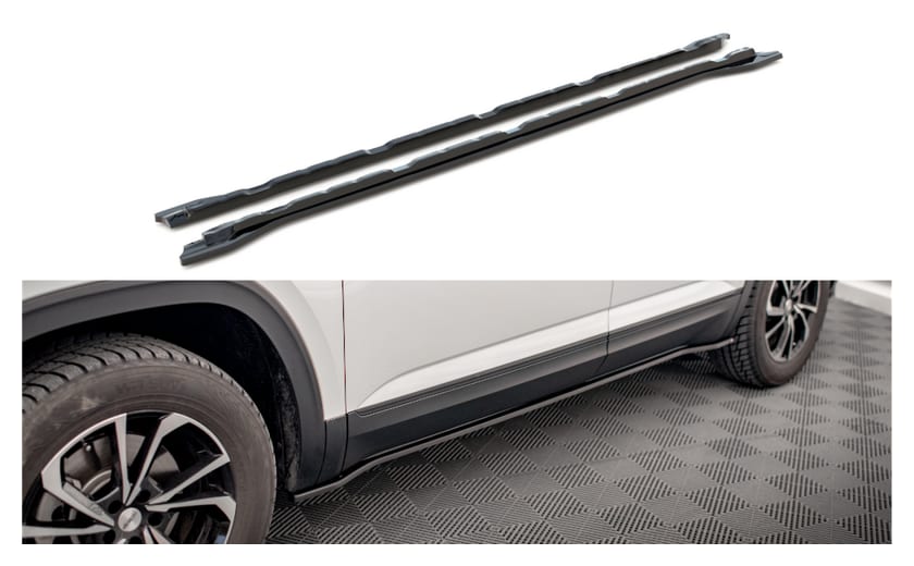 Dokładka Volkswagen Atlas Cross Sport Progi Gloss Black