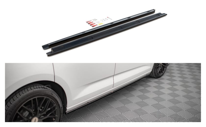 Dokładka Volkswagen Caddy V Progi Gloss Black