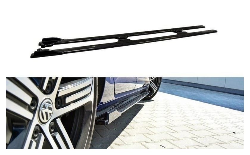 Dokładka Volkswagen Golf 7 Facelift R Progi v.1 Gloss Black