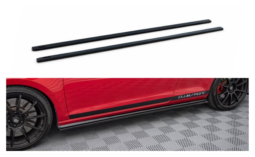 Dokładka Volkswagen Golf 7 GTI CLUBSPORT Progi Gloss Black