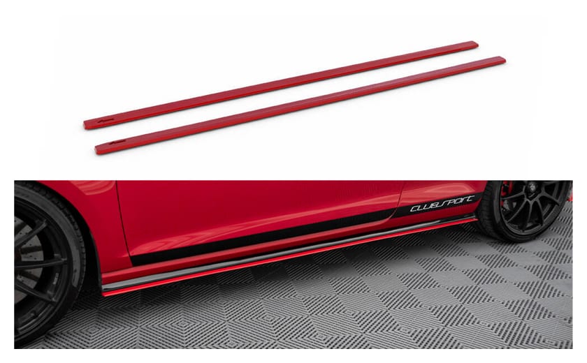 Dokładka Volkswagen Golf 7 GTI CLUBSPORT Progi Red