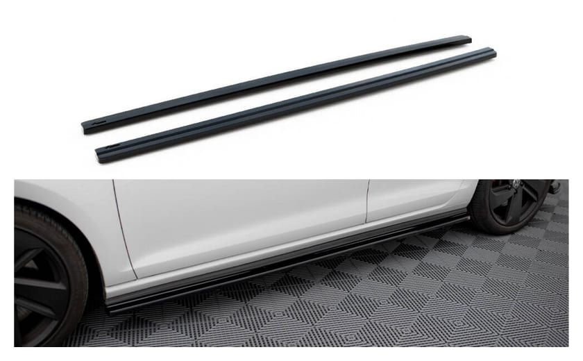 Dokładka Volkswagen Golf 7 GTI Progi Gloss Black
